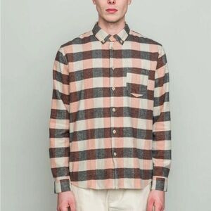 FOLK 100% Cotton Check Overshirt Size 5 NWOT